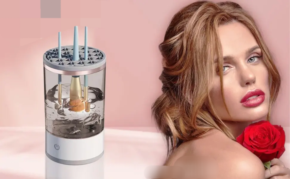منظف الفرش وبيوتي بليندر الكهربائي Nettoyeur Électrique pour Pinceaux & Éponge Beauty Blender