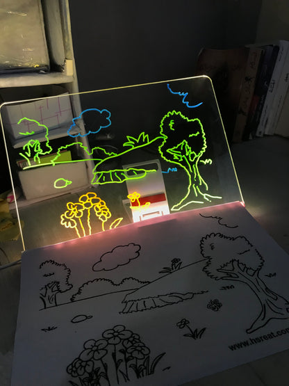 لوحة الكتابة و الرسم المضيئة